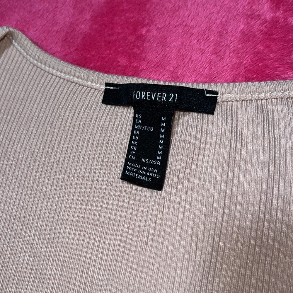 Beige Front Tie Cardigan - Picture 3 of 3